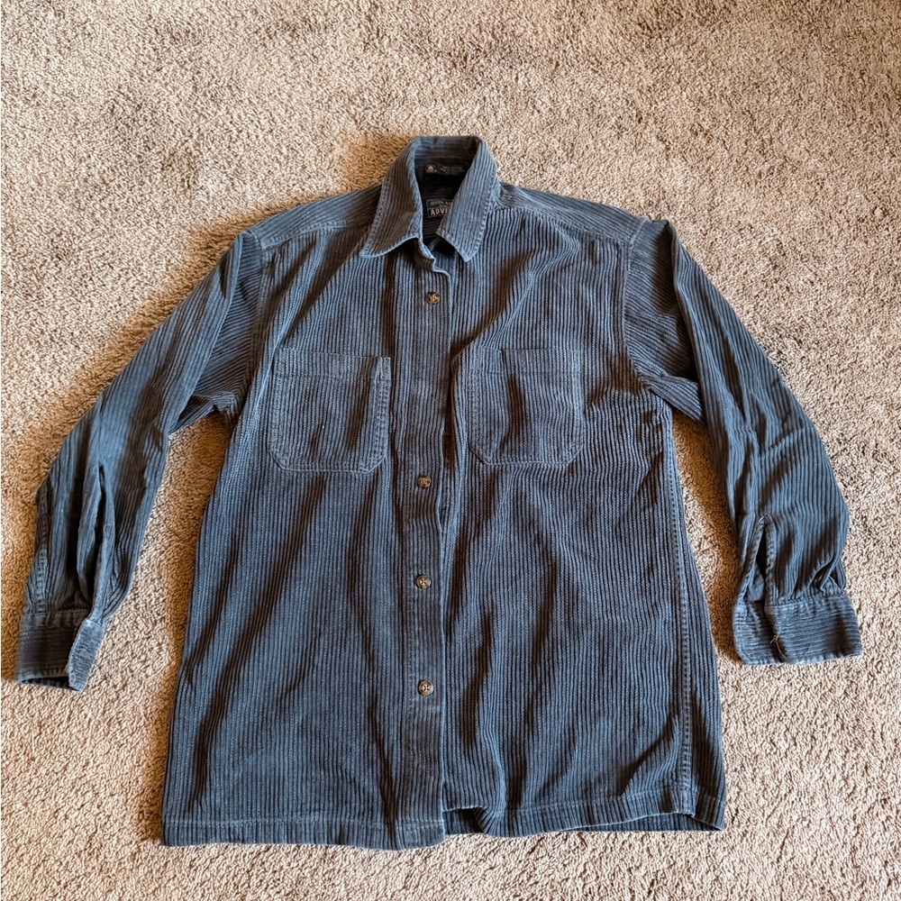 Men's small, dark, gray corduroy jacket